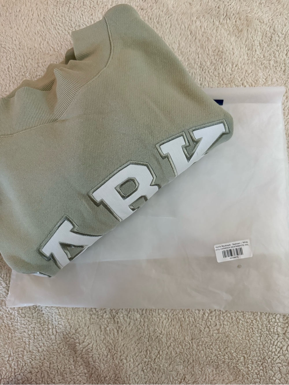 PARKE SUMMERLAND - SEAFOAM MOCKNECK - SIZE XXL NWT - Picture 3 of 4